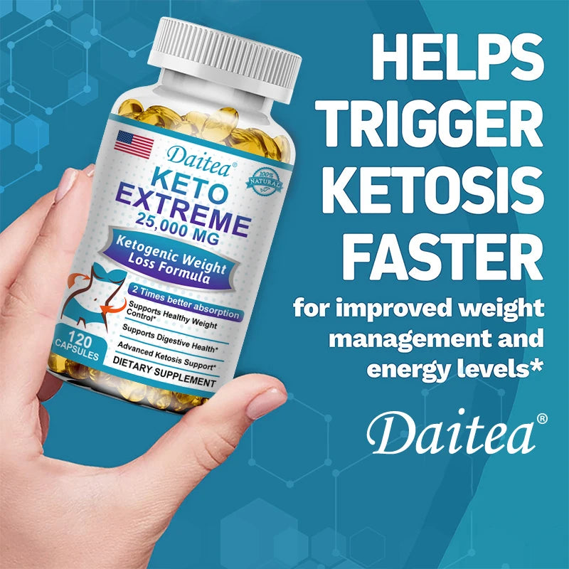 Advanced Ultra-Potency Keto Complex 25,000mg – Weight Management, Clean Energy & Metabolism (120 Capsules)