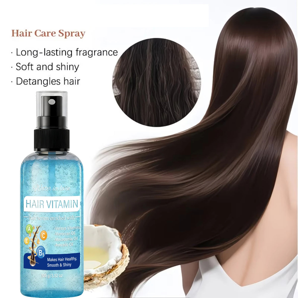 Hair Vitamin Hair Serum With Argan Macadamia Avocado | Premium Care