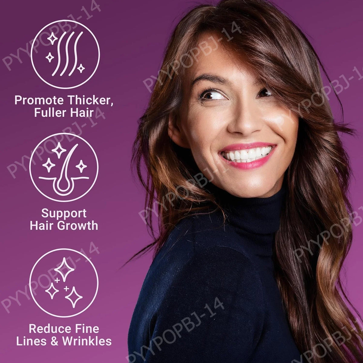 Hair Wellness Multivitamin With Biotin Collagen Botanicals Supports | Premium Care