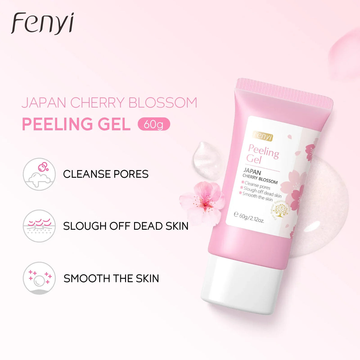 Sakura Face Deep Cleaning Exfoliating Gel Skin Care | Premium Care