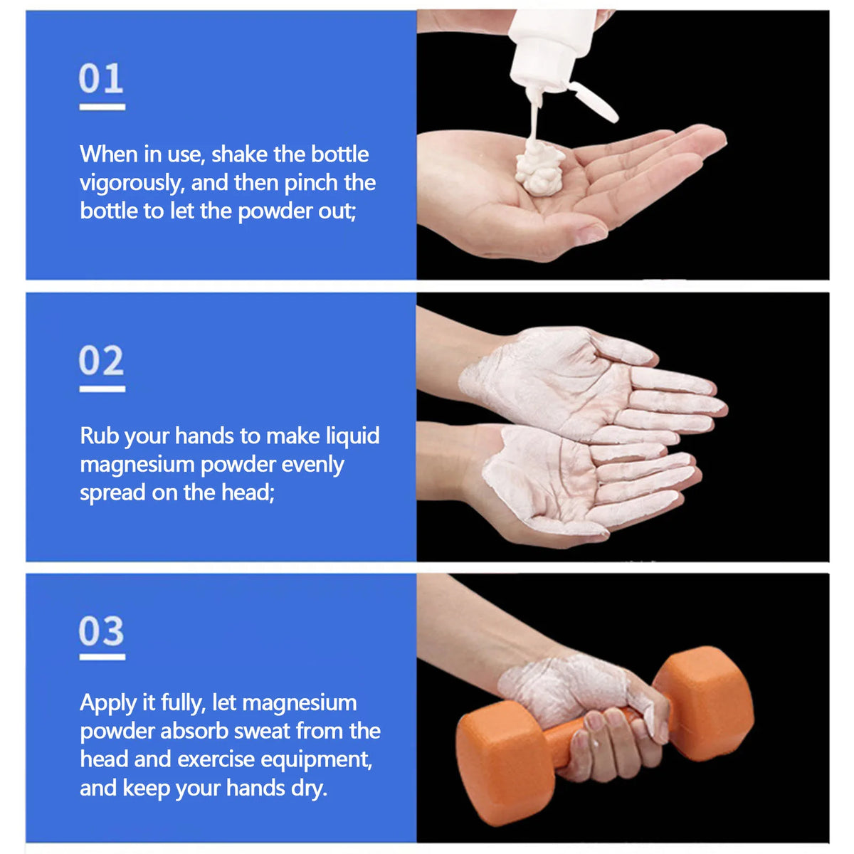 Sports Chalk Magnesium Powder Fitness Weight Lifting Non-slip Cream Grip Weight Lifting Climbing Gym Sports 30/50/100ml