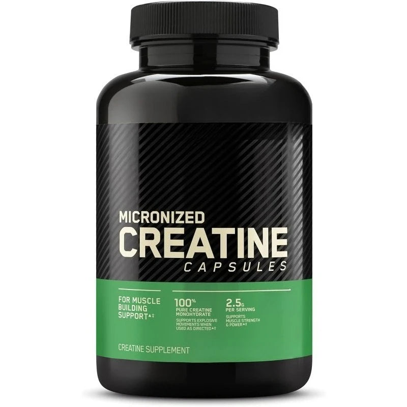 Pure Micronized Creatine Monohydrate (60 Veggie Capsules) – Muscle Strength, Power Output, Pre/Post-Workout Recovery (Non-GMO & Gluten-Free)