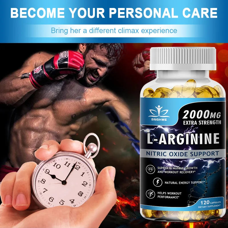 Men's Pro-Series L-Arginine Nitric Oxide – Workout Endurance, Peak Performance & Muscle Growth