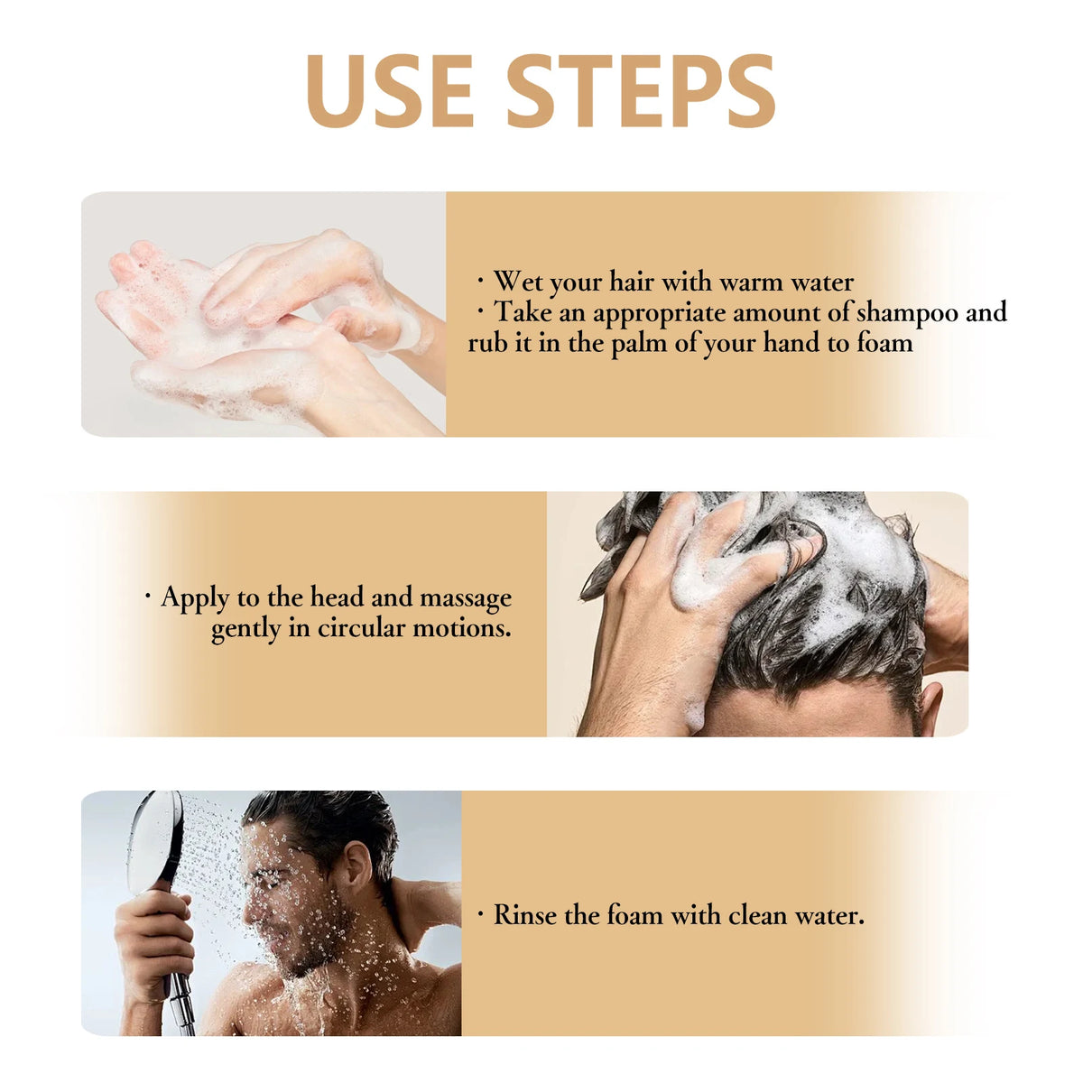 Hair Growth Shampoo For Men Root Activator Strengthening | Premium Care