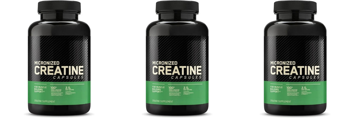 Pure Micronized Creatine Monohydrate (60 Veggie Capsules) – Muscle Strength, Power Output, Pre/Post-Workout Recovery (Non-GMO & Gluten-Free)