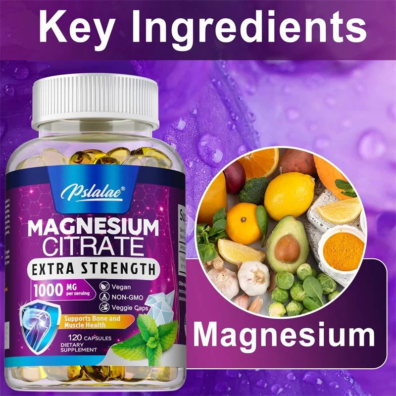 Garmtar Magnesium Citrate 1000mg Digestive & Muscle Matrix - Garmtar Pure Supplements