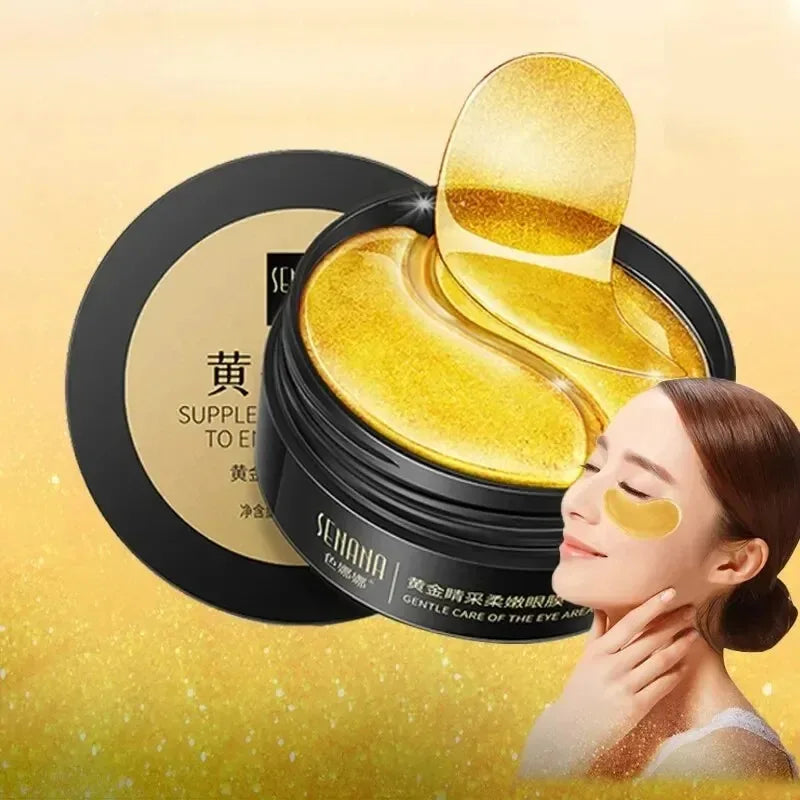 60pcs Golden Moisturizing Eye Mask Relieve Eye Fatigue | Premium Care