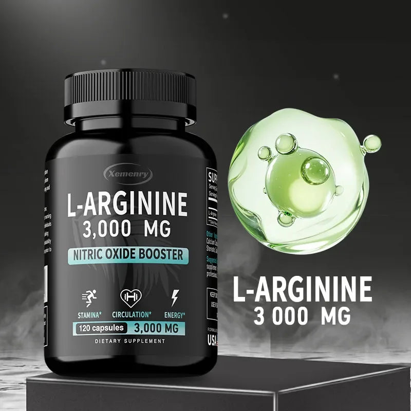 L-Arginine 3000mg Men's Vitality Complex – Peak Blood Flow, Intimate Stamina & Reproductive Health