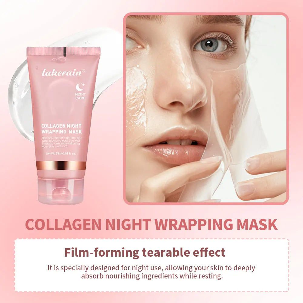Lakerain Collagen Night Wrapping Mask Elasticity Hydration Care | Premium Care