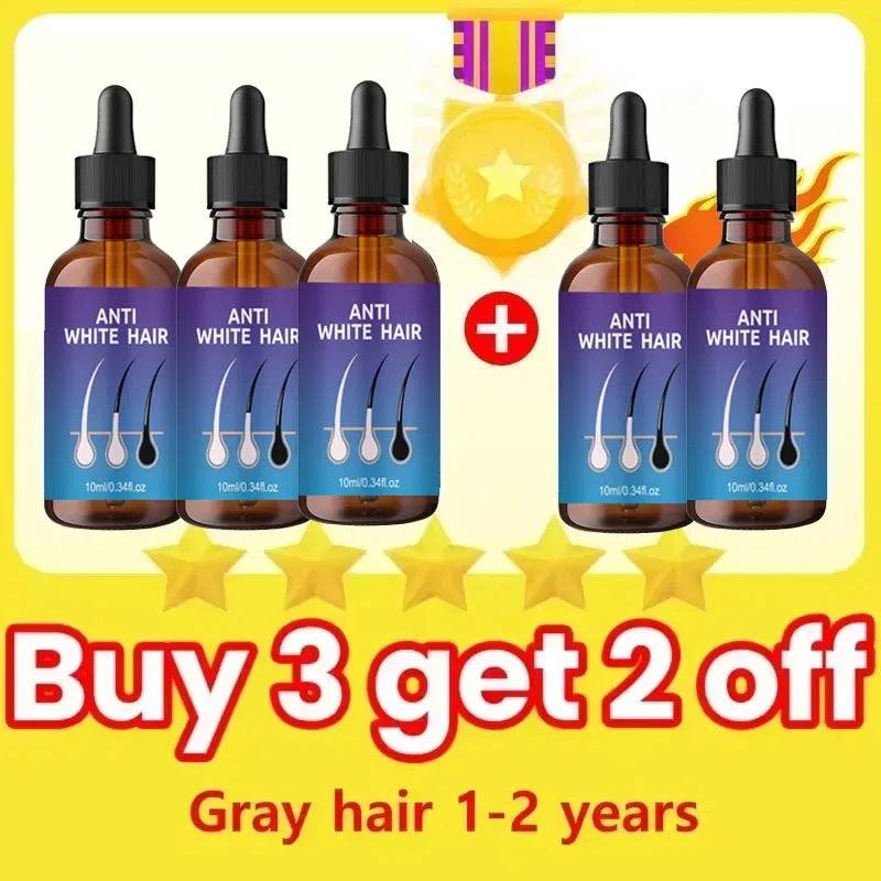 24 New White To Black Gray White Hair | Premium Care