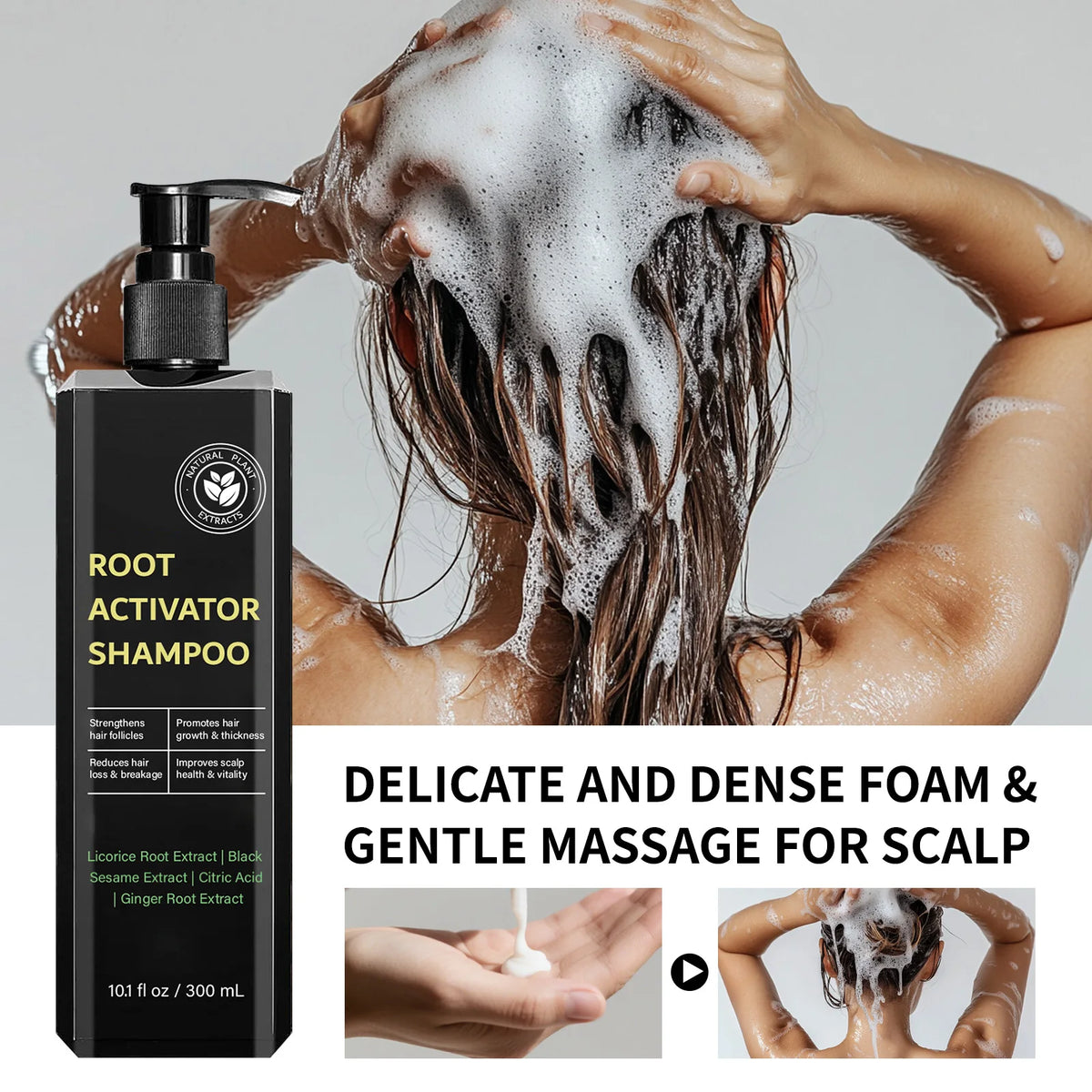 Hair Root Activator Shampoo 300ml Nourish Hair Roots | Premium Care