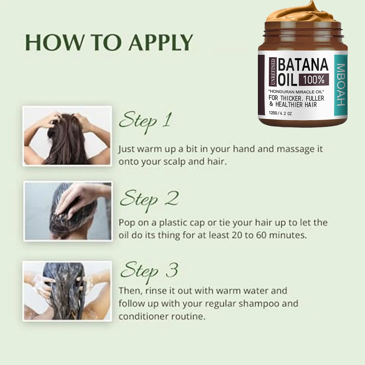 100 Batana Oil From Honduras Get Fuller Thicker | Premium Care