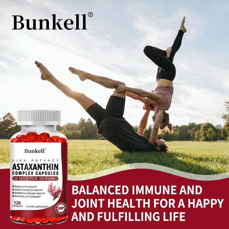 Astaxanthin 32 Mcg Supplement with EPA, DHA, Krill Oil, Supports Healthy Vision, Gut Health and Circulation, Strong Antioxidant