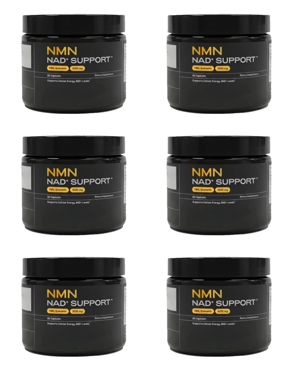 NMN 1000 Mg Capsule Supplement 4-in-1 Formula with TMG, Quercetin & Resveratrol NAD+ Supplement Supports Energy 60 Capsules