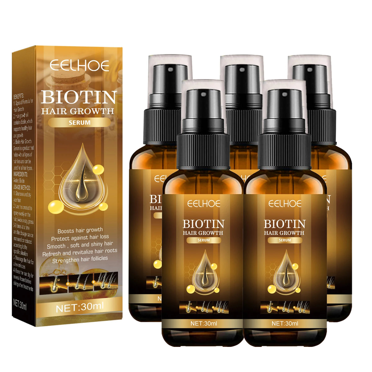 Biotin Hair Care Spray Nourish Scalp Hair Follicle | Premium Care