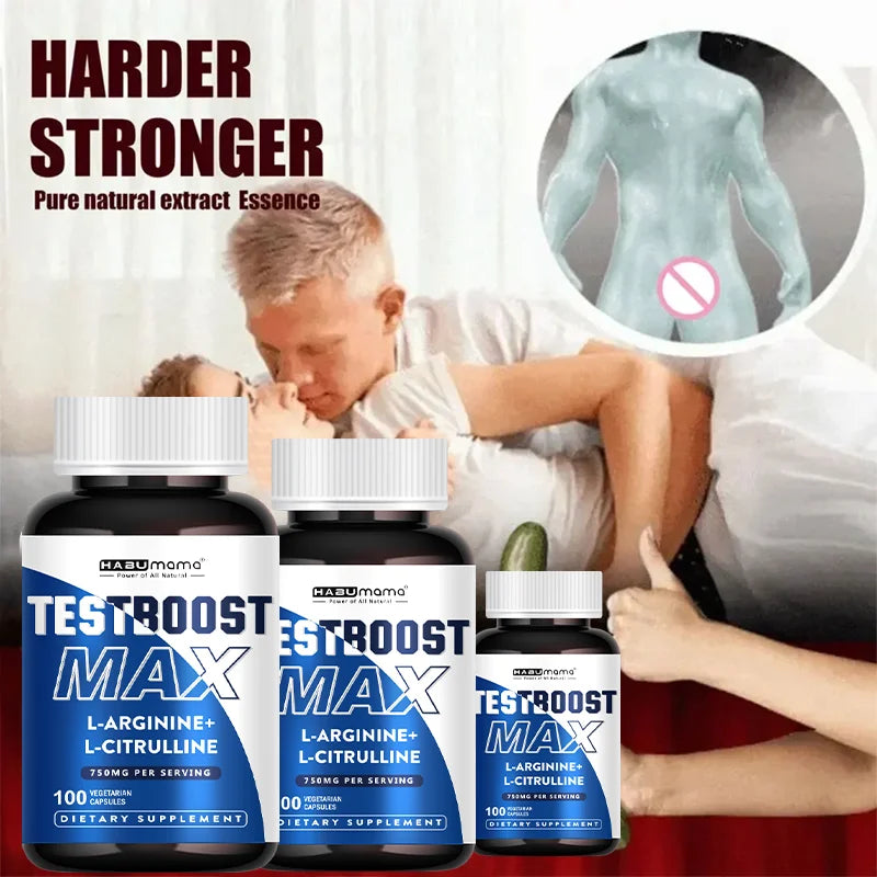 Pure L-Arginine Male Drive & Muscle Matrix – Stamina, Vitality & Lean Muscle Builder (100% Non-GMO)
