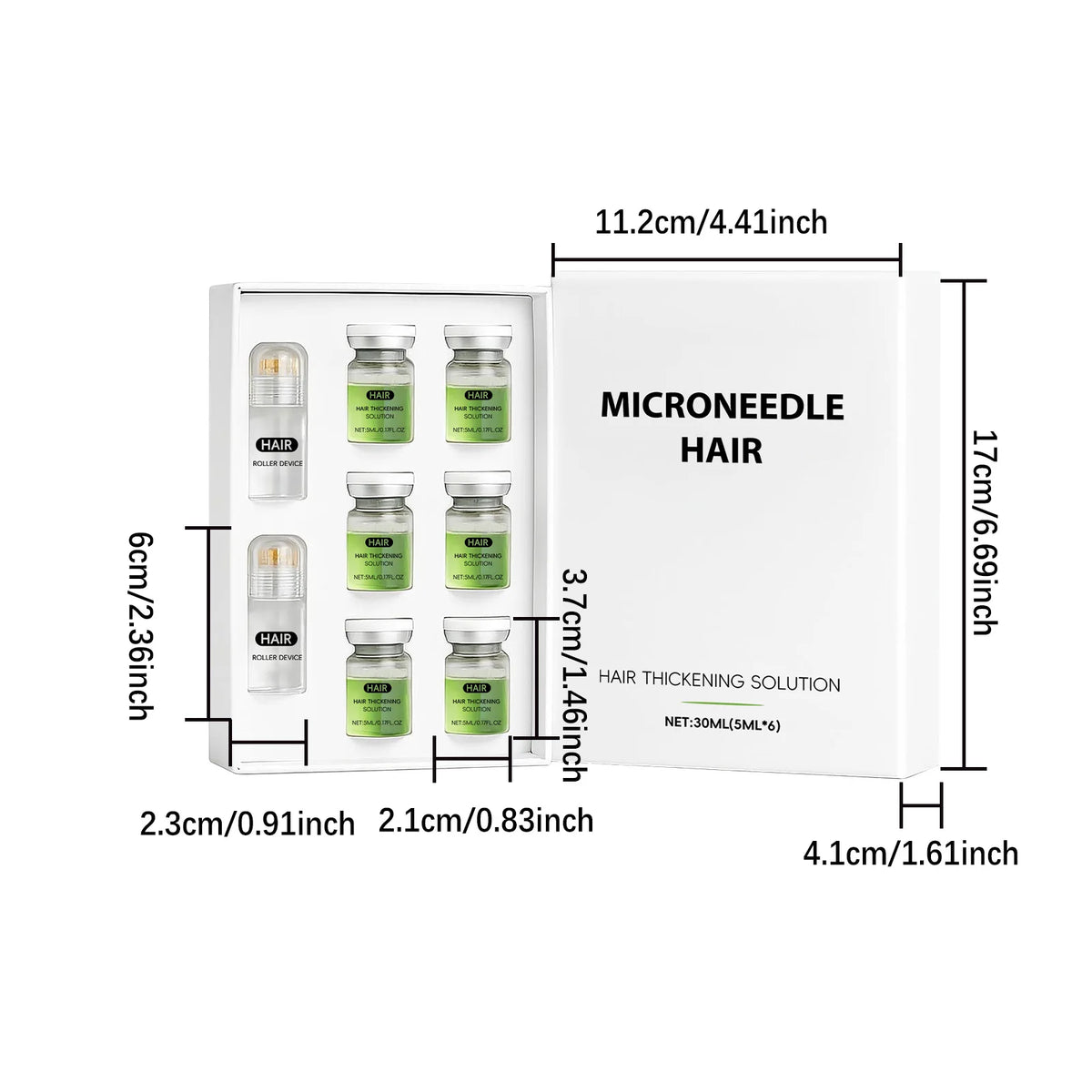 Hair Essential Care Serum Microneedle Roller Set Hair | Premium Care