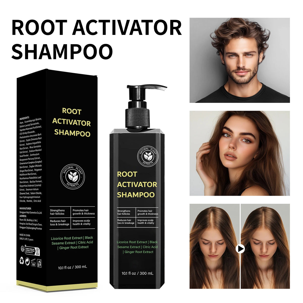 Hair Root Activator Shampoo 300ml Nourish Hair Roots | Premium Care
