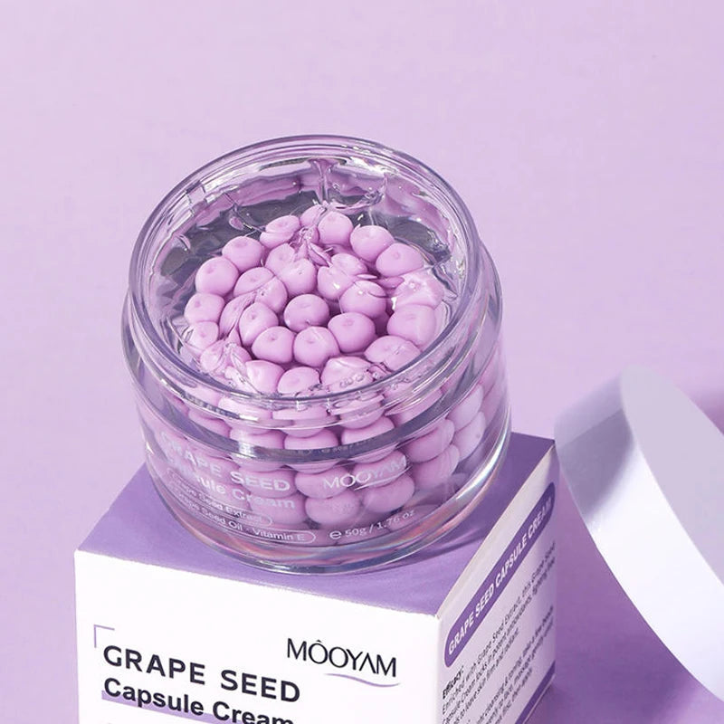 Korean Salmon DNA Capsule Face Cream, Centella Astaxanthin Grape Seed Moisturizer, Firming Soothing Skin Barrier Care Skincare