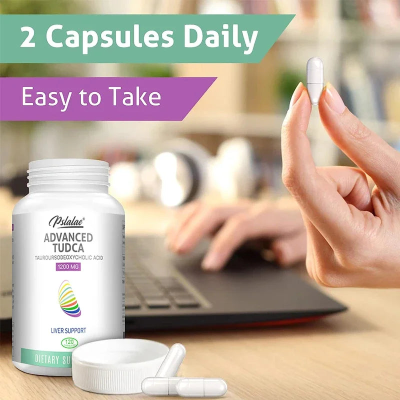 TUDCA Liver Supplement - Protect Liver, Anti-oxidation, Detoxify, Lower Blood Sugar, Relieve Anxiety, Promote Metabolism