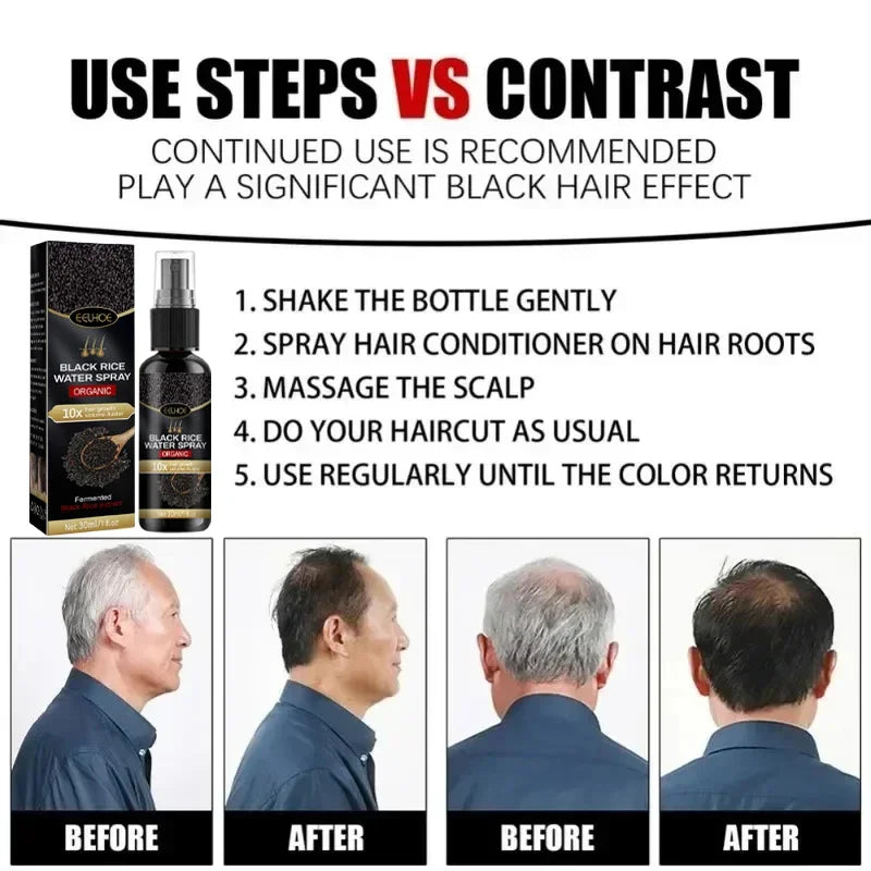 Gray White Hair Treatment Serum White To Black | Premium Care