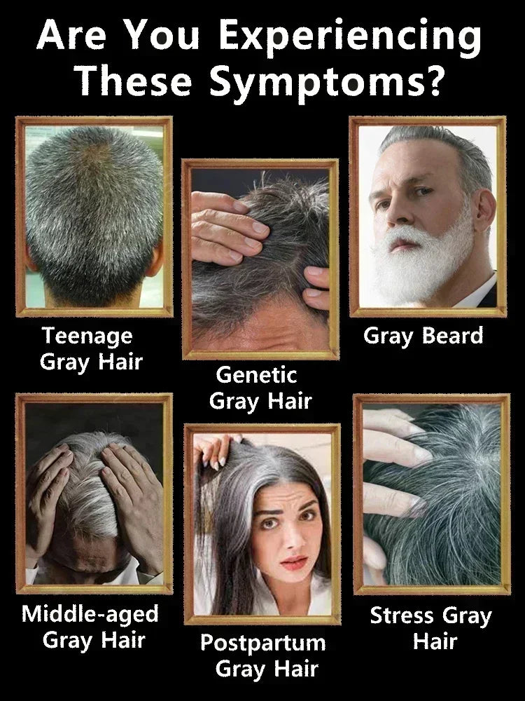 24 New White To Black Gray White Hair | Premium Care