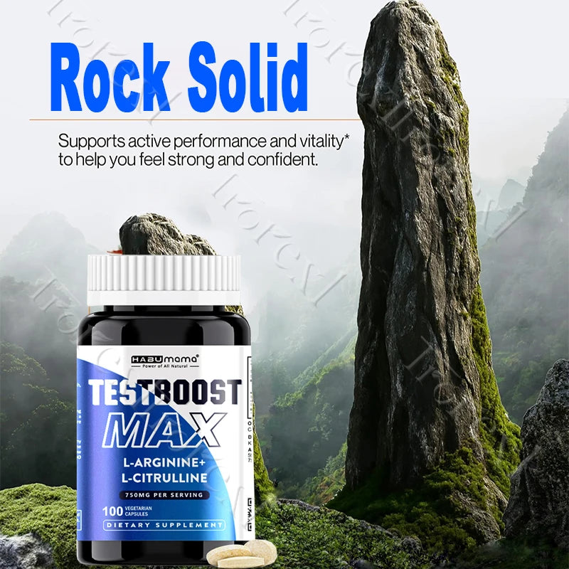 L-Arginine Male Vitality Renewal Complex (100 Count) – Extended Stamina, Intimate Endurance & Blood Flow