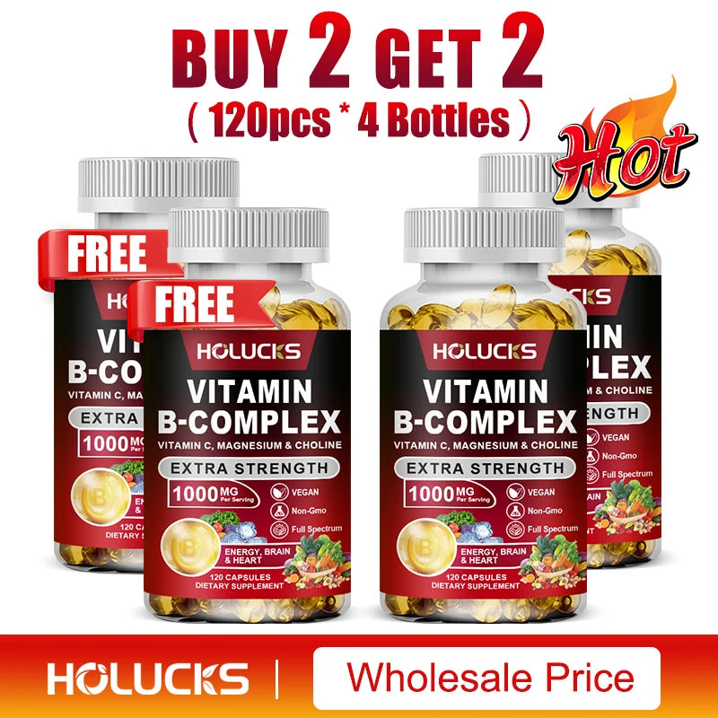 Garmtar Super Vitamin B-Complex (B1, B2, B3, B5, B6, Biotin, B12) - Garmtar Pure Supplements