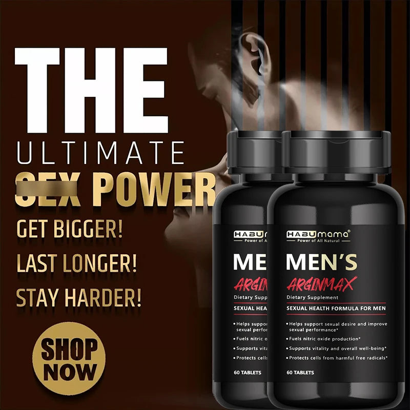 Men's L-Arginine Performance Matrix (60 Tablets) – Male Vitality, Muscular Strength & Endurance