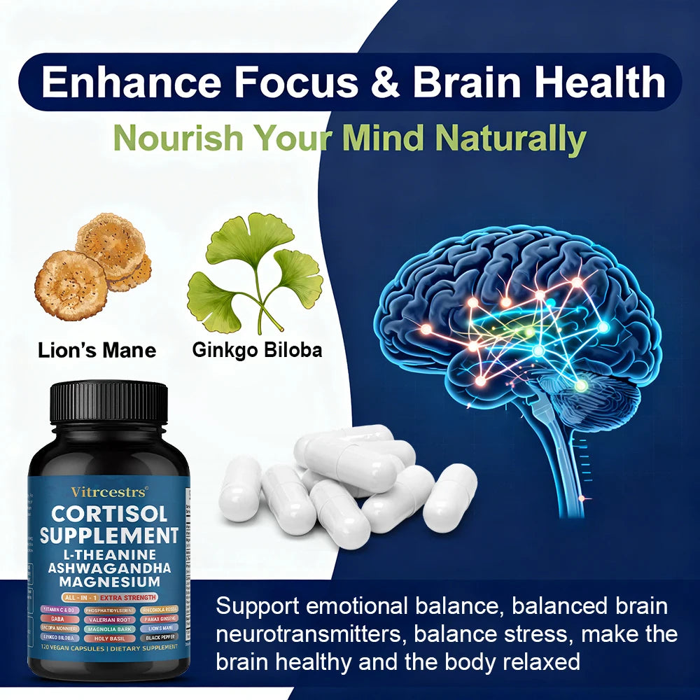 Garmtar 13-in-1 Cortisol Support & Adrenal Health Matrix - Garmtar Pure Supplements