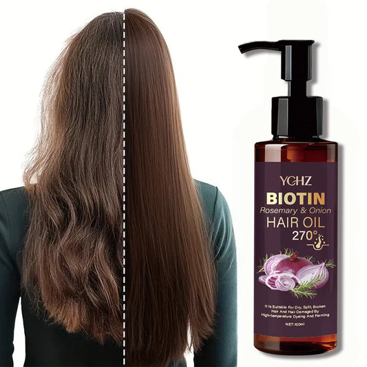 Biotin Hair Oil With Rosemary And Onion Moisturizes | Premium Care