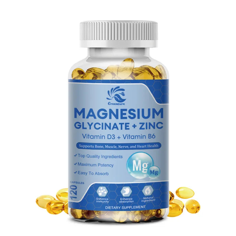 Garmtar Magnesium Glycinate & Zinc 500mg Mineral Complex - Garmtar Pure Supplements