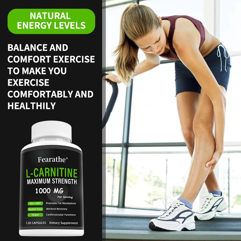 Garmtar L-Carnitine 1000mg Metabolic & Energy Matrix - Garmtar Pure Supplements