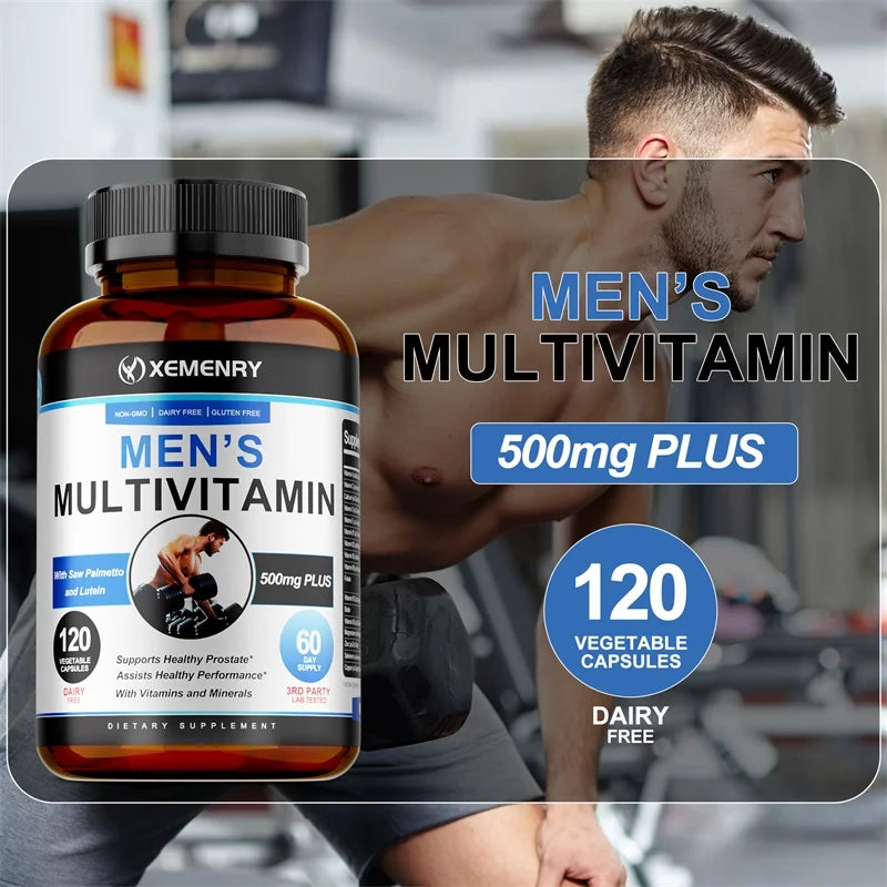 Men's Multivitamin Supplements - Antioxidant, Bone, Immune, Energy, Metabolism, Muscle Function