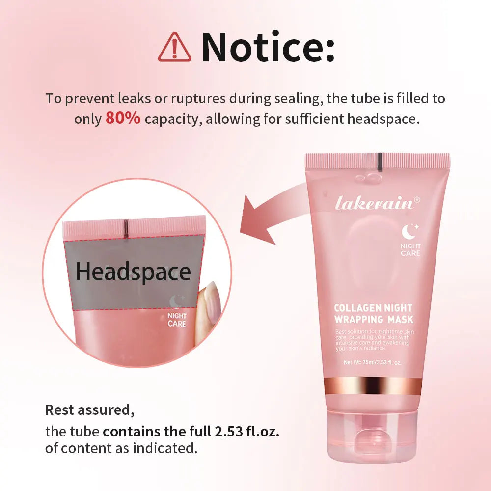 Lakerain Collagen Night Wrapping Mask Elasticity Hydration Care | Premium Care