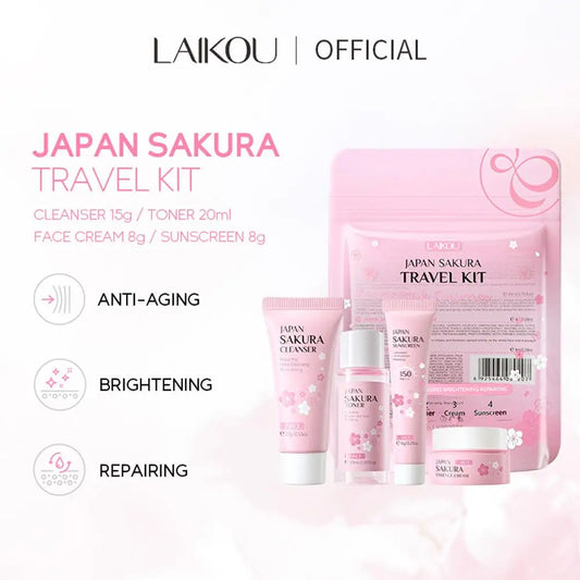 Sakura Skin Care Sets Kits With Cleanser Serum | Premium Care