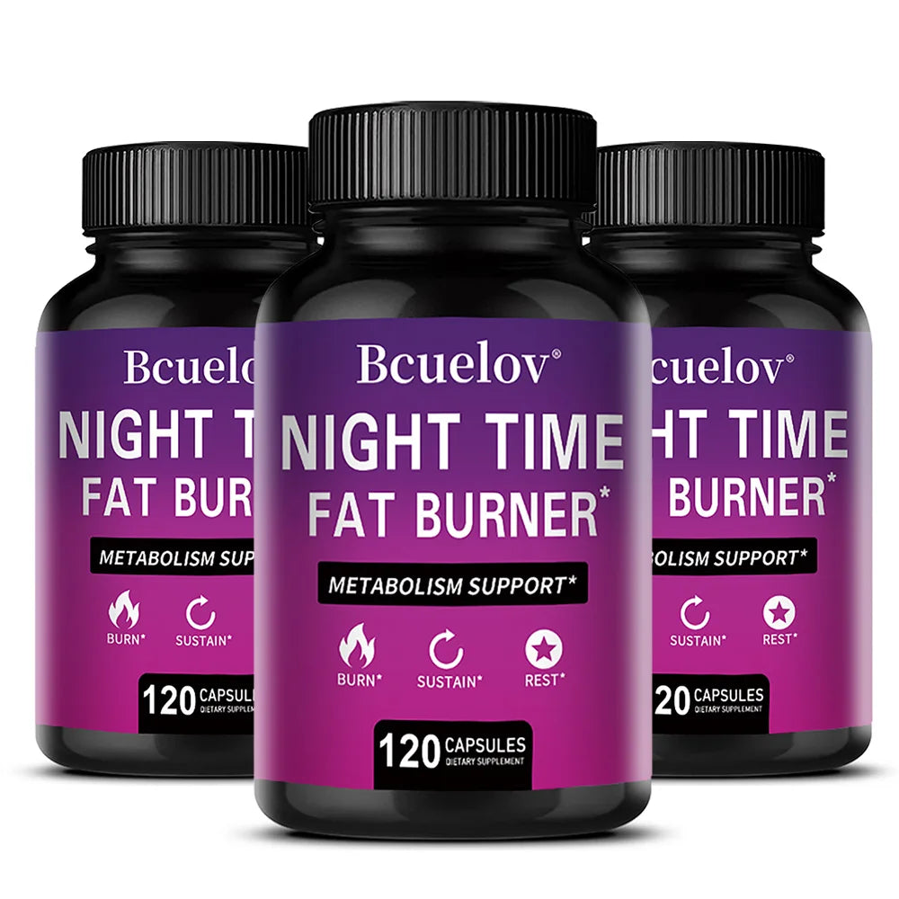NightBurn PM Thermogenic Fat Burner & Sleep Complex – Non-Stimulant Metabolism Booster, Cortisol Balance & Overnight Weight Management