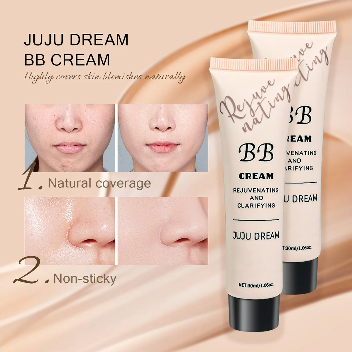 Bb Cream Isolation Cream Liquid Foundation Moisturizing Oil | Premium Care