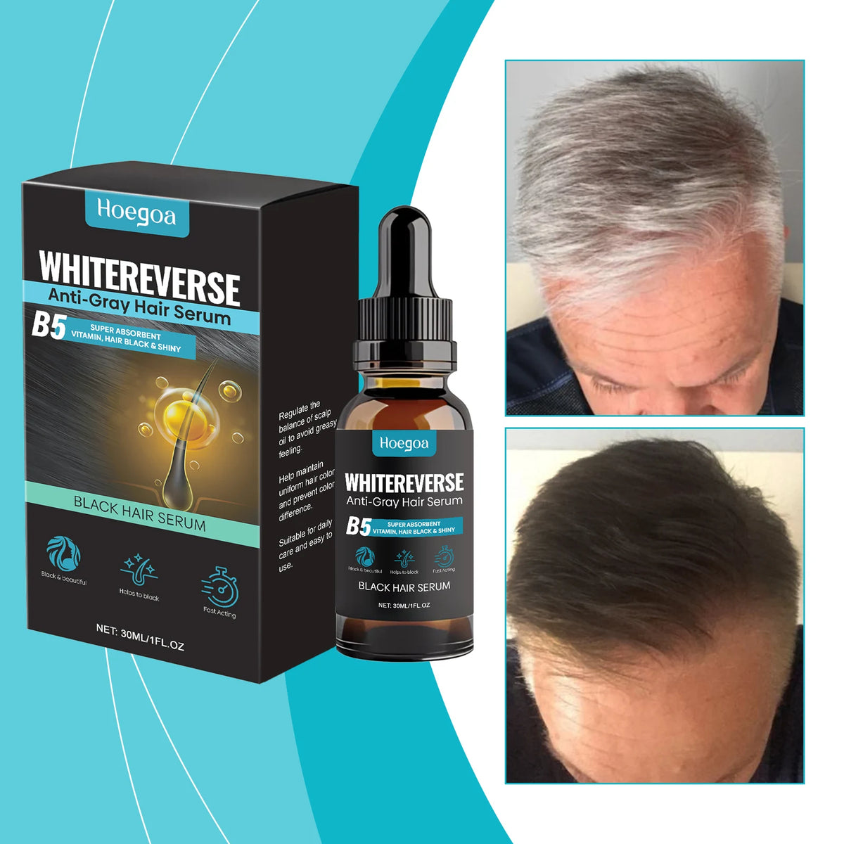 Hair Care Serum Grey Hair Serum White Hairs | Premium Care