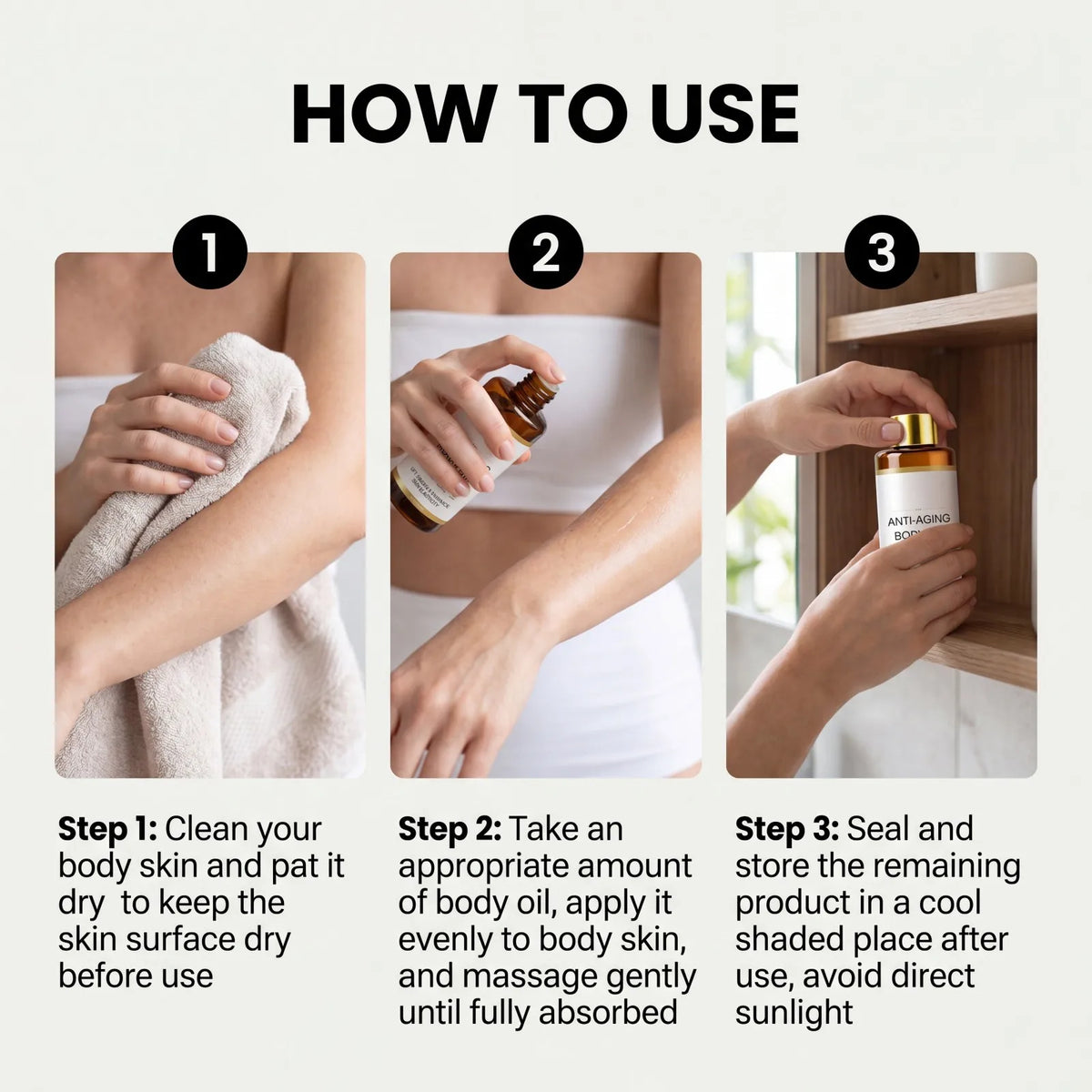Firming Body Oil Nourishing Skin Hydrating Collagen Centella | Premium Care