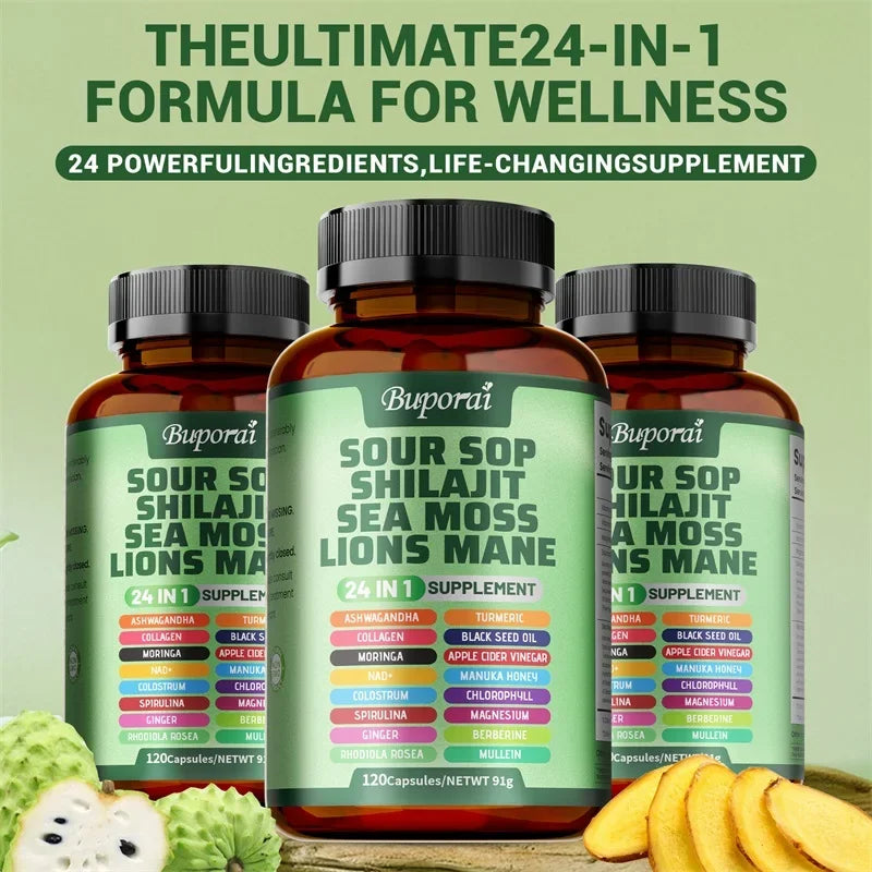 Garmtar 24-in-1 Soursop Graviola & Superfood Complex - Garmtar Pure Supplements