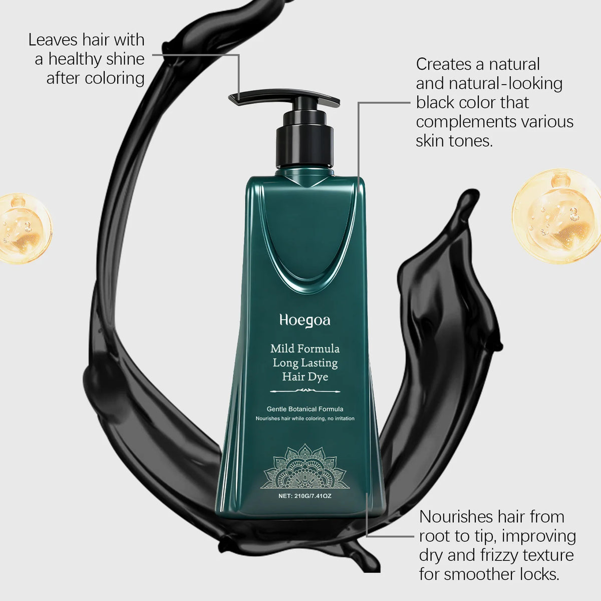 Herbal Hair Darkening Shampoo Hair Coloring Cream For | Premium Care