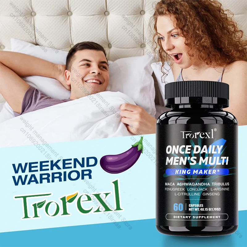 Men's Once Daily Multi-Vitality & Performance Complex – Male Firmness, Stamina & L-Arginine Support