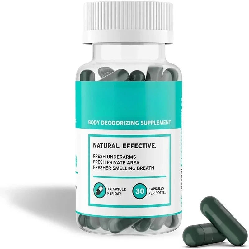 Natural Chlorophyll Deodorizing & Gut Wellness Capsules (30 Count)