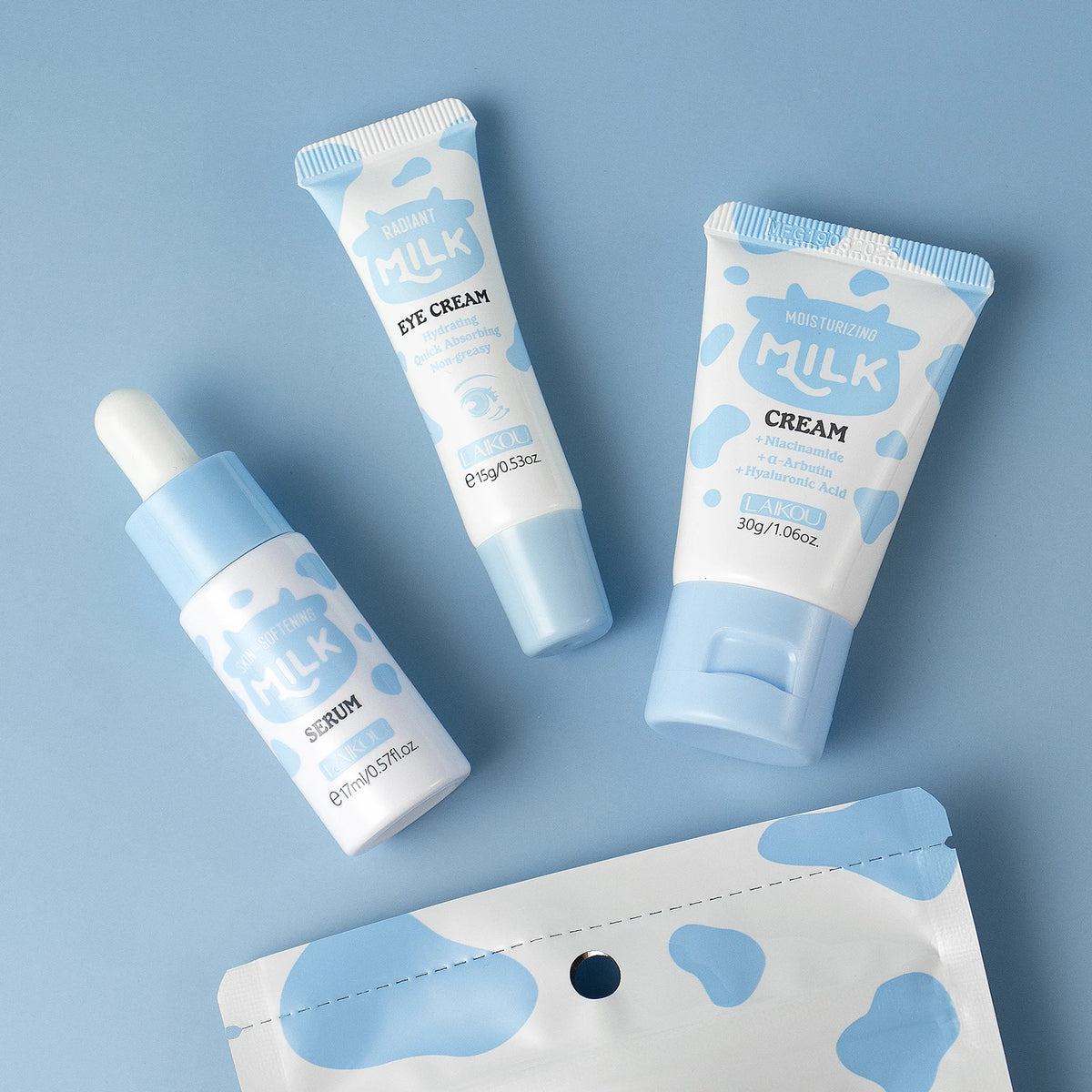 Laikou Milk Glowing Trio Set Deep Nourishment Kit | Premium Care