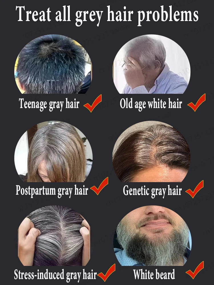 White Hair Turns Black Instantly Regaining Youthful Confidence | Premium Care