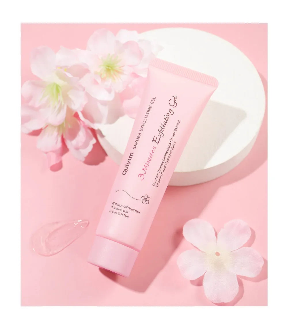 Sakura Exfoliating Peeling Gel Facial Scrub Moisturizing Nourishing | Premium Care
