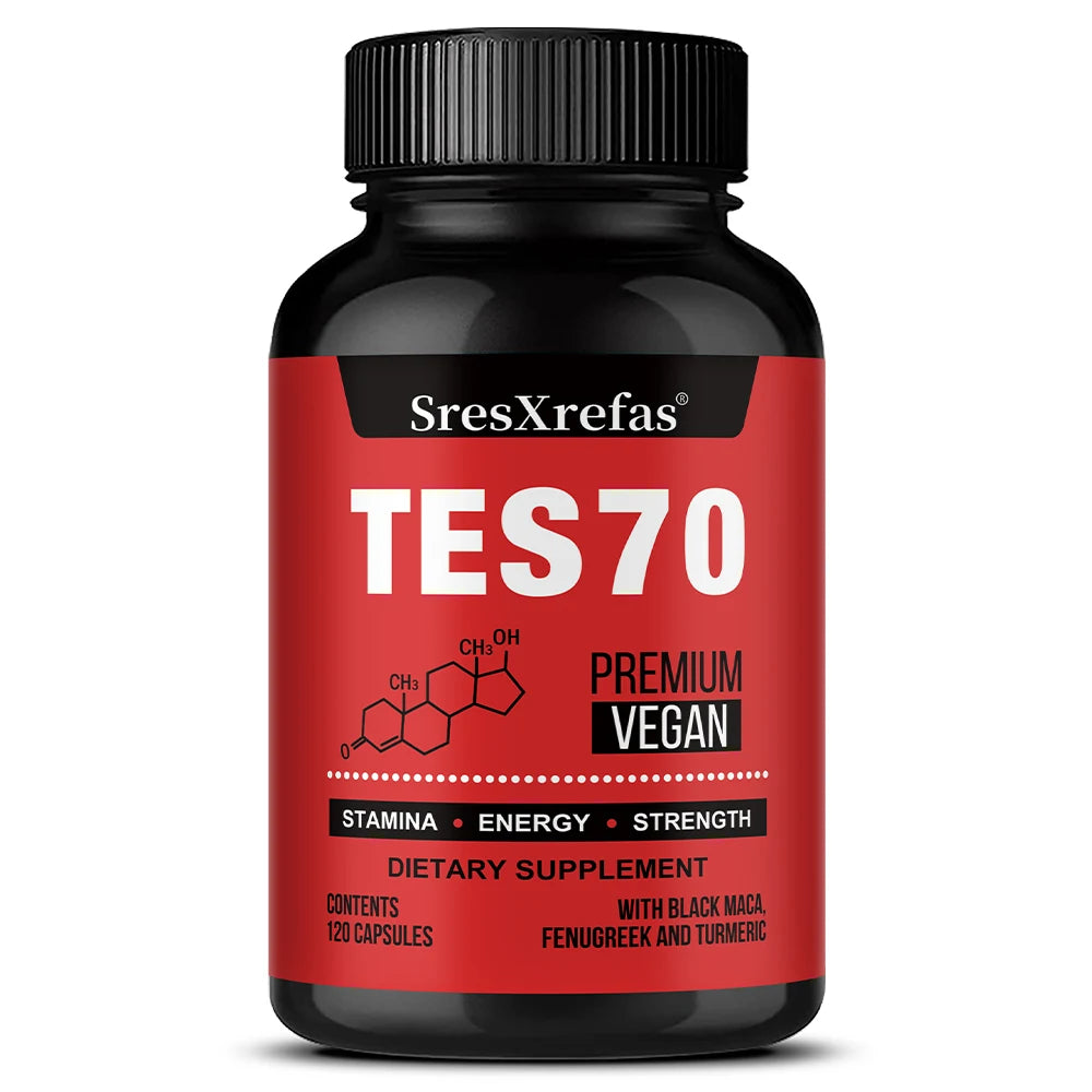 Organic Fenugreek Extract Capsules with Black Maca & Turmeric – Natural Energy, Endurance & Vitality