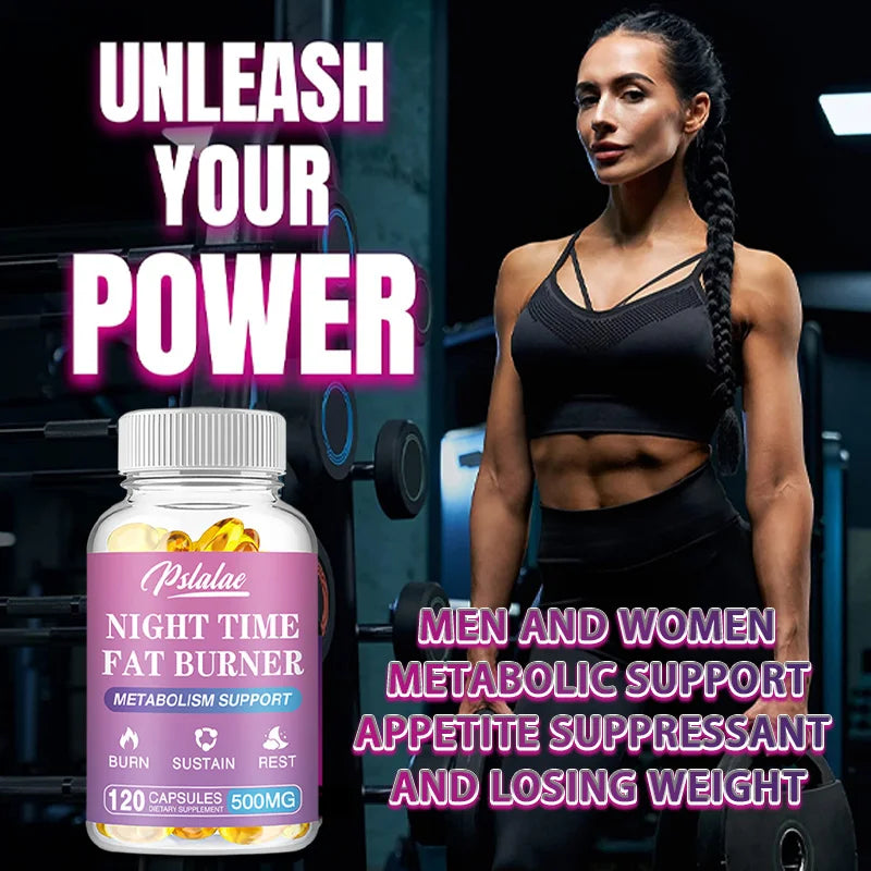 Nighttime Fat Burner Supplement - for Weight Loss, Boost Metabolism, Suppress Appetite Diet,Healthy Weight Management