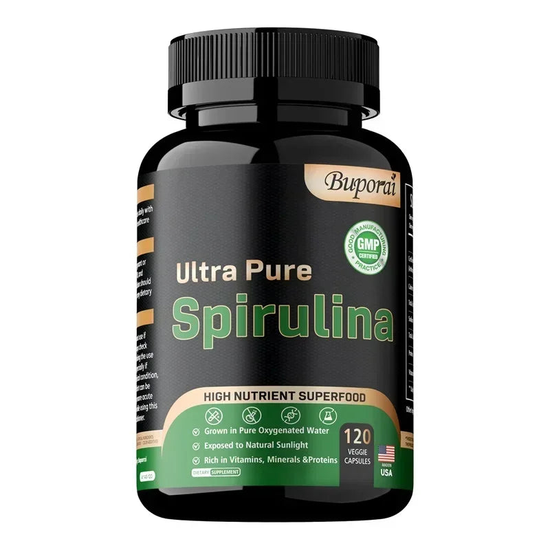 Garmtar Organic Spirulina Superfood 3000mg Capsules - Garmtar Pure Supplements